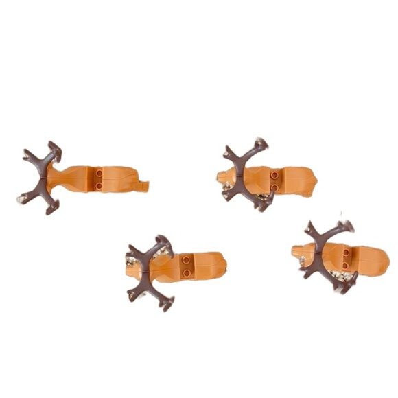 Lego Reindeer Set 4 Big Antlers Single Piece Figures Only Holiday Decor 40499 - Picture 3 of 11